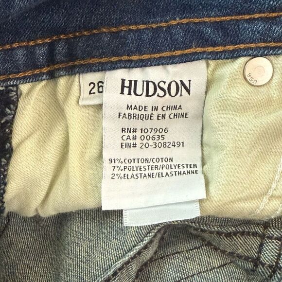 Hudson Signature Midrise Boot Cut Back Flap Jeans - Women’s US 26 - Picture 8 of 9